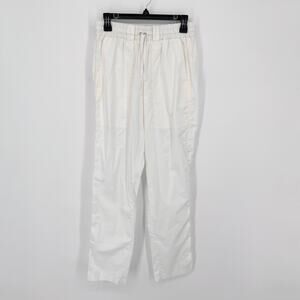 Pete & Greta By Johnny Was Cream Pants NEW Womens Sz S Elastic Waist Drawstring